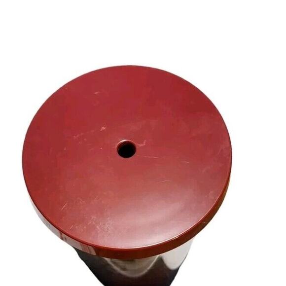 Starbucks Red/Rose Gold Ombre Sequin Acrylic Cold Cup Tumbler 24 Oz 2018 Flawed - Picture 4 of 5